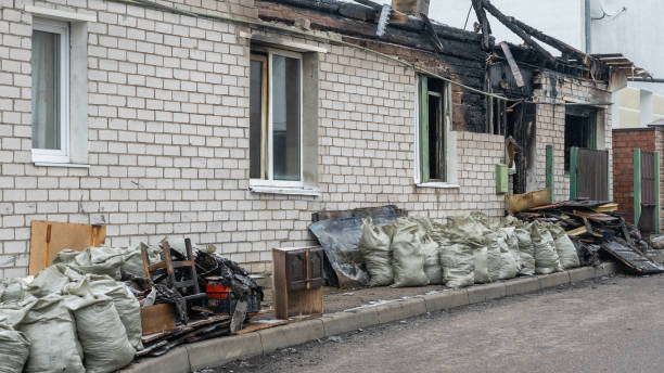 Professional Fire Damage Removal technician working in Stratford, TX
